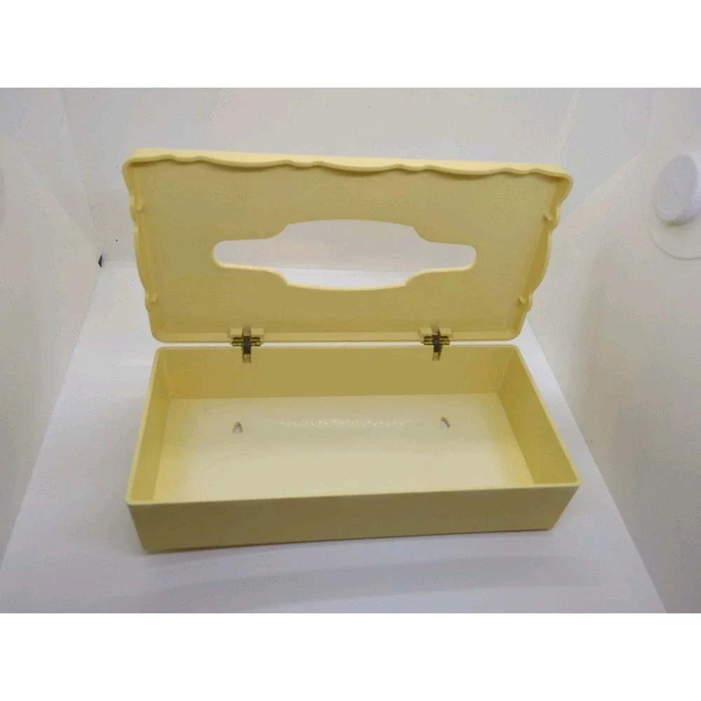 Vintage Hygiene 1960s? Blue Floral Tissue Box